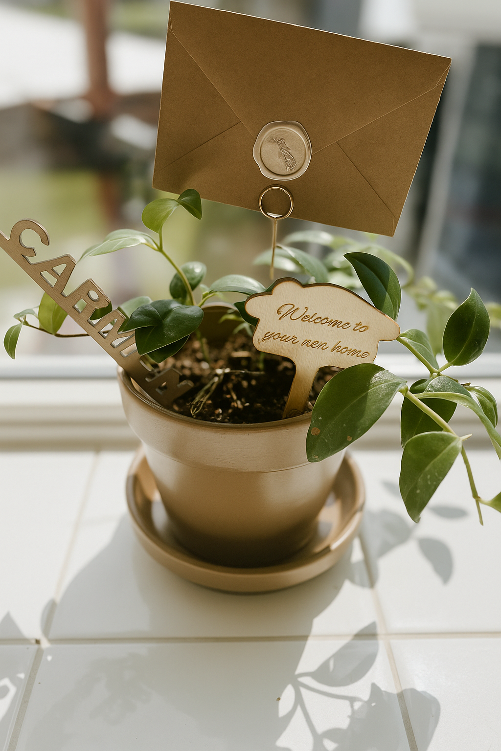 Personalized Tumbler + Plant Set