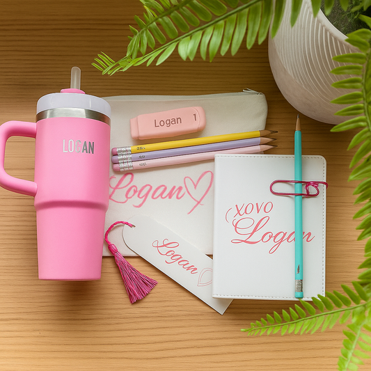 Personalized Stationery Set + 14 oz Tumbler Set