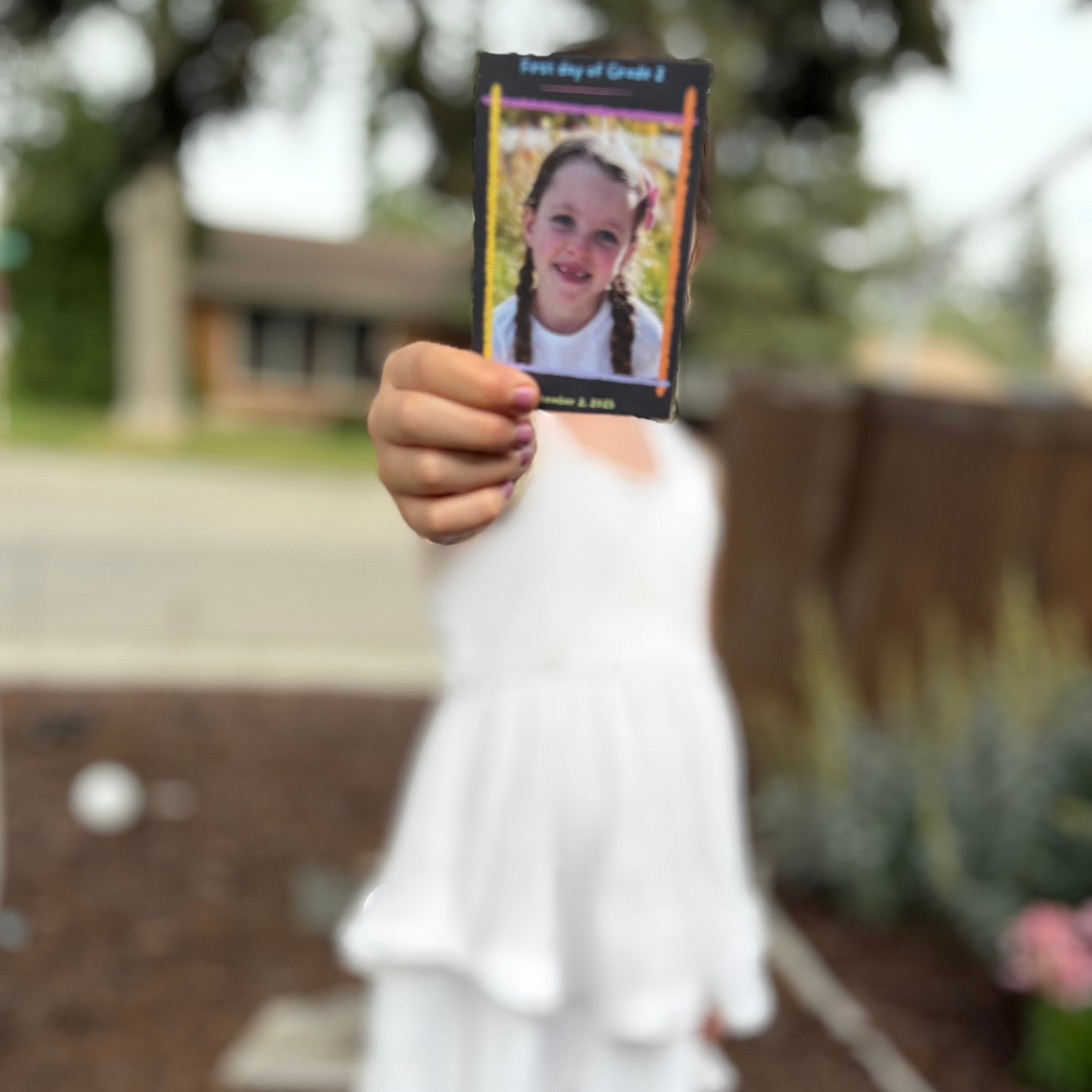 Digital Print - First Day of School Trading Card
